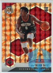 2020-21 Panini Mosaic Jae'Sean Tate #265 RC Orange Reactive Prizm Rockets